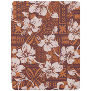 Capa Smart Para iPad Vintage tribal flores de hibisco do Havaí
