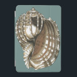 Capa Para iPad Mini A Joia do Oceano<br><div class="desc">Uma das melhores joias do oceano está nesta imagem. Encontre esta grande concha de concha nesta moldada peça de arte moderna. Esta grande imagem de concha tem um fundo lacrimogêneo e sepia e casca branca. Fique relaxado com este excelente natural.</div>