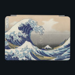 Capa Para iPad Mini A onda do Excelente | Monograma<br><div class="desc">Design de monograma da Trendy com a famosa pintura de Onda de Excelente de Hokusai. Adicione seu texto personalizado a este design usando as caixas "Editar este modelo design" no lado direito do item, ou clique no botão azul "Personalizar" para organizar o texto, alterar as fontes e cores e também...</div>
