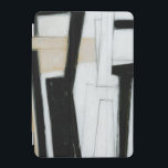 Capa Para iPad Mini Abstrato preto e branco<br><div class="desc">Norman Wyatt criou esta sutil pintura de abstrato branco e preto. O branco da peça faz o preto se destacar mais do que o normal,  e as linhas grossas dão ao trabalho um sentimento agitado. Compre um agora!</div>
