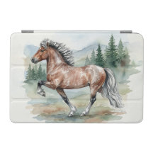 Astrid Tolting Icelandic Horse aquarela