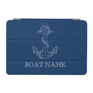 Capa Para iPad Mini Azul Marinho de ancoragem com espírito náutico