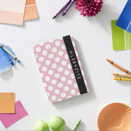 Capa Para iPad Mini Bolinhas Rosa, Padrão de Bolinhas, Seu Nome
