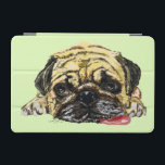 Capa Para iPad Mini Cores Personalizadas Cobertura de Ar iPad Engraçad<br><div class="desc">Cores personalizadas Cobertura de ar do iPad - Cachorro de Mops Cansado - Pintura - Escolha / Adicione seu Texto / Nome / Cor / Fonte / Tamanho / Elementos - Faça seu presente especial - Redimensionar e mover ou adicionar elementos / texto com ferramenta de personalização! Pintura e Design...</div>
