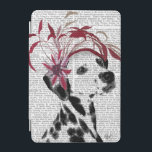 Capa Para iPad Mini Dalmácia Com Fascinador Vermelho<br><div class="desc">Pets</div>