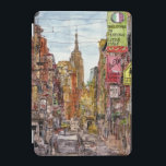 Capa Para iPad Mini Destinos | Nova Iorque Vista de Pequena Itália<br><div class="desc">Se perca nesta espetacular design de água e tinta pela extremamente talentosa Melissa Wang em uma vasta gama de produtos do Zazzle. Melissa traz à vida a Pequena Itália em Nova Iorque com o prédio superior do império a reinar. Banquete seus olhos sobre a quantidade de detalhes que Wang trouxe...</div>
