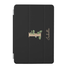 Capa Para iPad Mini Elegante Monograma Botânico - Letra I