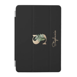 Capa Para iPad Mini Letra Elegante Monograma Botânico S