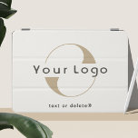 Capa Para iPad Mini Logotipo comercial em empresa profissional fora de<br><div class="desc">Logotipo personalizado na capa de ipad mínima limpa. Adicione seu logotipo e texto.</div>