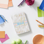 Capa Para iPad Mini Mala iPad Personalizada Rosa Dourada Marble<br><div class="desc">Uma bela mármore com branco,  rosa e brilho dourado. Design de mármore único. Faça seu caso se destacar. Adicione a personalização para um presente para você ou para outros.</div>