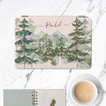 Capa Para iPad Mini Monograma Aquarela Pinus Floresta Montanha Russa<br><div class="desc">Proteja e personalize com o mini Cobrir Monograma de Pinheiros de Aquarela e Floresta Russa de Montanha. Seu nome,  seu estilo,  charme da natureza.</div>