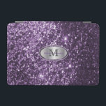 Capa Para iPad Mini Monograma Roxo e Prata<br><div class="desc">Cobrir eletrônico pronto para você personalizar. ✔ Nota: Nem todas as áreas de modelo precisam ser alteradas. 📌 Se você precisar de mais personalização, clique no botão "Clique para Personalizar mais" ou "Personalizar ou Editar Design" e use nossa ferramenta design para redimensionar, girar, alterar a cor do texto, adicionar texto...</div>