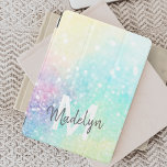 Capa Para iPad Mini Padrão Bonito Colorido da Glam Holographic<br><div class="desc">Personalize facilmente este bonito e colorido fundo holográfico colorido de bolso com seu monograma e/ou nome personalizado.</div>