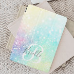 Capa Para iPad Mini Padrão Bonito Colorido da Glam Holographic<br><div class="desc">Personalize facilmente este bonito e colorido fundo holográfico colorido de bolso com seu monograma e/ou nome personalizado.</div>