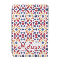 Padrão Zellije marroquino retrô com nome