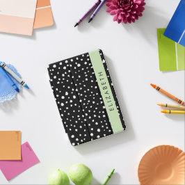 Capa Para iPad Mini Pontos Dalmáticos, Pontos, Preto e Branco, Seu Nom