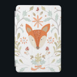 Capa Para iPad Mini Raposa de Madeira<br><div class="desc">Raposa florestal com folhas verdes. Artista: June Erica Vess. ID da imagem: 105549D.</div>