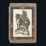 Capa Para iPad Mini Raposa Rústica Espetando em um tronco de árvore<br><div class="desc">Esta impressão rústica ilustra uma raposa em frente a um pinheiro. As cores estão na faixa do pastel macio e o enquadramento da imagem tem motivos tradicionais na gama marrom. Esta design seria uma adição perfeita à decoração da casa do seu país.</div>
