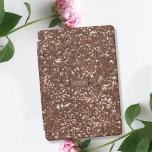 Capa Para iPad Mini Rosa Inverso com brilho Dourado<br><div class="desc">Tudo falso e fabuloso. Basta adicionar suas iniciais (é um efeito impresso que não lhe dará a síndrome do dedo glitérico)</div>