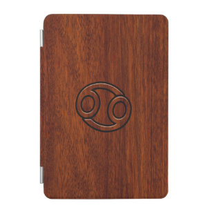 Capa Para iPad Mini Símbolo Zodiac cancer no Estilo de Mahogany