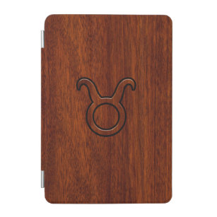 Capa Para iPad Mini Taurus Zodiac Símbolo do Decor de Mahogany