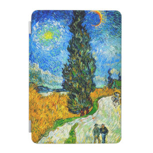 Capa Para iPad Mini Van Gogh Road com Cypress e Star