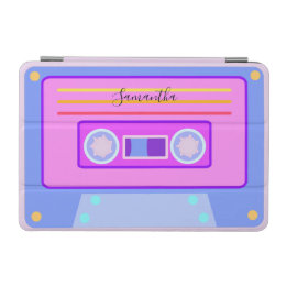 Capa Para iPad Mini Vaporwave Aestética Retro Purple 80s 90s Mixtape