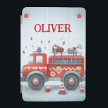Capa Para iPad Mini Vermelho e Cinza Cachorro<br><div class="desc">Carro-carro-piloto de cinza,  vermelho e vermelho,  personalizado</div>