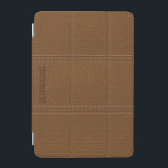 Capa Para iPad Mini Vista Marrom Vestida Faux Leather Look<br><div class="desc">Vintage castanha vestida em couro. Design simples e elegante com sotaques (imagem digital). Texto/monograma personalizável. Disponível em muitos produtos. Em 12 cores diferentes,  mas qualquer cor pode ser solicitada por email.</div>