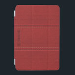 Capa Para iPad Mini Vista Vermelha Vintage Vestida<br><div class="desc">Vintage vermelha vestida em couro. Design simples e elegante com sotaques (imagem digital). Texto/monograma personalizável. Disponível em muitos produtos. Em 12 cores diferentes,  mas qualquer cor pode ser solicitada por email.</div>