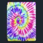 Capa Para iPad Pro Artsy Neon Rainbow Tie Dye Watercolor Patterno<br><div class="desc">Esta máscara de segurança personalizada é perfeita para muitos profissionais, incluindo: trabalhadores domésticos de enfermagem, trabalhadores empresariais, funcionários essenciais e civis regulares que precisam de uma camada extra de proteção. O design apresenta um padrão de espiral verde de cor azul-do-arco-íris amarelo, rosa, roxo, azul-aqua e amarelo-gravata pintado manualmente. É hipster,...</div>
