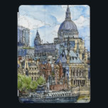 Capa Para iPad Pro Destinos| Watercolor River Thames Waterfront<br><div class="desc">Descubra o maravilhoso trabalho de arte projetado pela talentosa Melissa Wang. Seu trabalho de arte é muito visual e vibrante. Você pode se imaginar dentro dos obrigados da cidade para sua transparência. Com a estrutura do prédio sendo gótica, romana e moderna pode ser em qualquer lugar. Pensamos que é exatamente...</div>