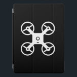 Capa Para iPad Pro Logotipo personalizado do drone do cobrir Ipad pro<br><div class="desc">Logotipo personalizado do cobrir Ipad pro de 12, 9 polegadas. Acessórios do tablet para piloto de drones ou fotógrafo aéreo. Adicione seu próprio nome ou citação. Ideias de presente de aniversário para marido,  pai,  namorado,  filho etc.</div>