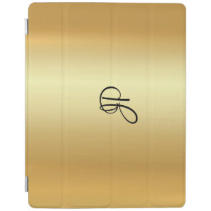 Capa Smart Para iPad Monograma Dourado com aspecto metálico