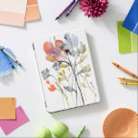 Capa Para iPad Pro Sobreposição da Flor - Flores de Pastel de Aquarel<br><div class="desc">Sobreposição Flor I por Jennifer Goldberger. Possui flores e caules em um estilo semelhante a aquarela,  principalmente com um esquema de cores claras.</div>