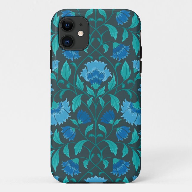 Capa Para iPhone 11 С padrão de flor (Verso)