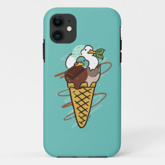 CAPA PARA iPhone 11 チョコミントアイスアヒル