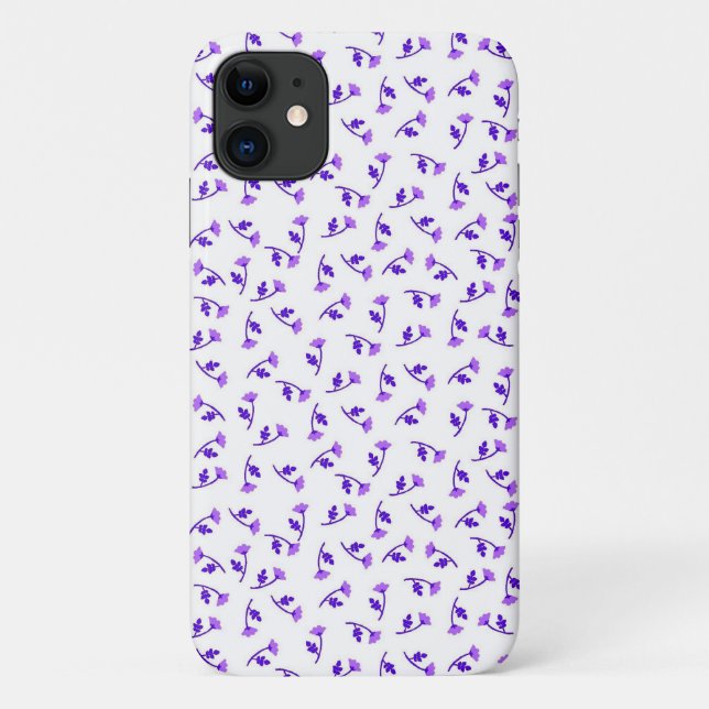 CAPA PARA iPhone 11 バラ（パープル） (Verso)