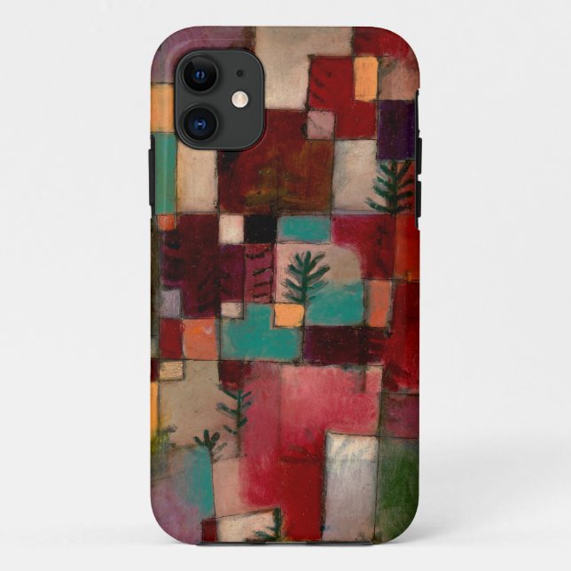 Capa Para iPhone 11 パウル・クレー （Paul Klee） 「レッドグリーンとヴィオレットイエローの鼓動」 (Verso)