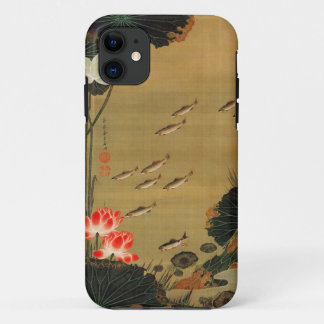 CAPA PARA iPhone 11 動植綵絵(17)蓮池遊魚図, 伊藤若冲