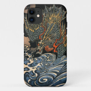 Capa Para iPhone 11 海 龍, 国, Sea Dragon, Kuniyoshi, Ukiyo-e