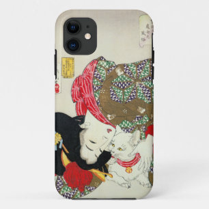 Capa Para iPhone 11 猫が好き, 芳年 eu amo gatos, Yoshitoshi, Ukiyo-e