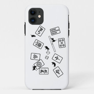 Capa Para iPhone 11 麻雀猫 mahjong cat