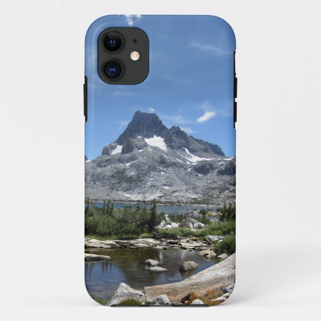 Capa Para iPhone 11 1000 Island Lake and Banner Peak - Trilha de John  (Verso)