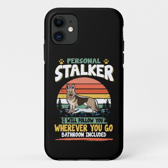Capa Para iPhone 11 12 Personal Stalker Eu Vou Segui-Lo Onde Quer Que  (Verso)