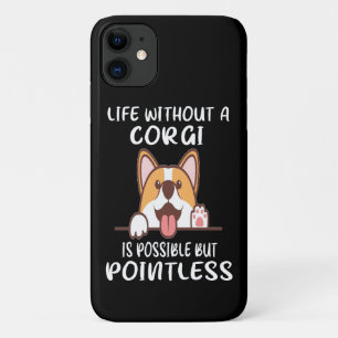Capa Para iPhone 11 16 A Vida Sem Corgi É Possível, Mas Sem Poesia