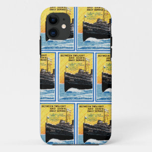 Capa Para iPhone 11 1910 Detroit ao Steamship de Buffalo