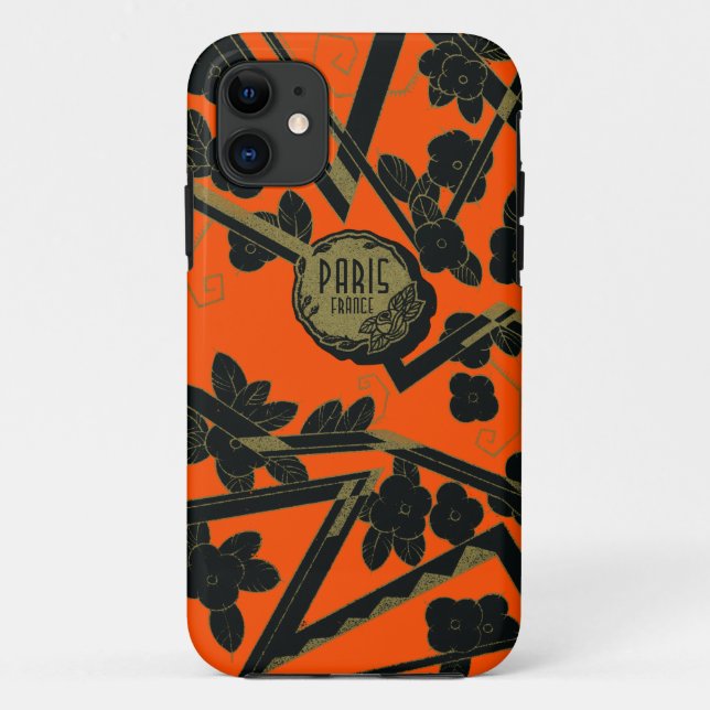 Capa Para iPhone 11 1925 Art Deco Paris perfume França (Verso)