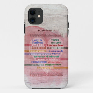 Capa Para iPhone 11 1 Corinthians 13 - Amor