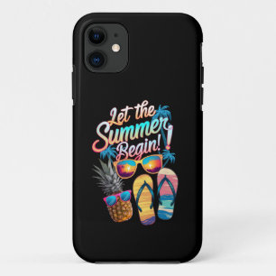 Capa Para iPhone 11 2025 Deixe o Verão Começar 2025 Férias de Verão